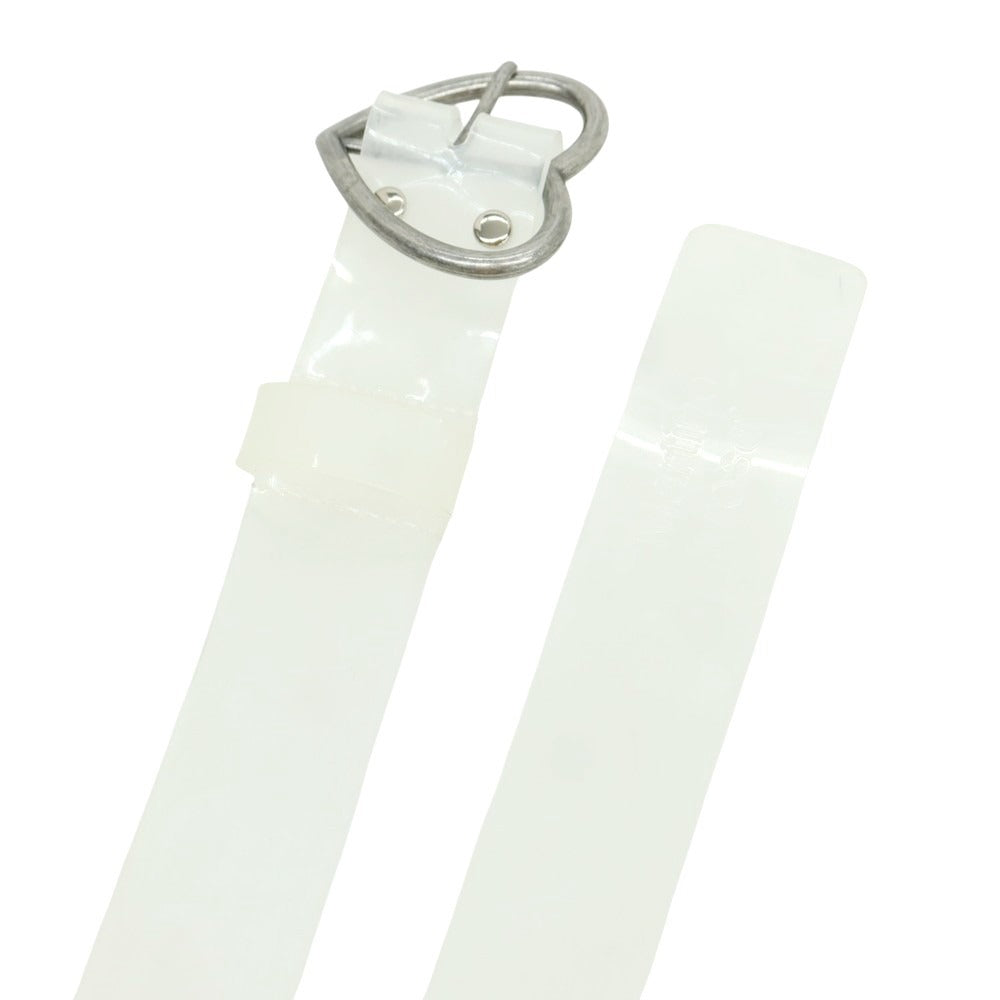 [Used] MARTIN ROSE Heart Buckle Belt Clear White [O/S] [Condition Rank C] [Men&