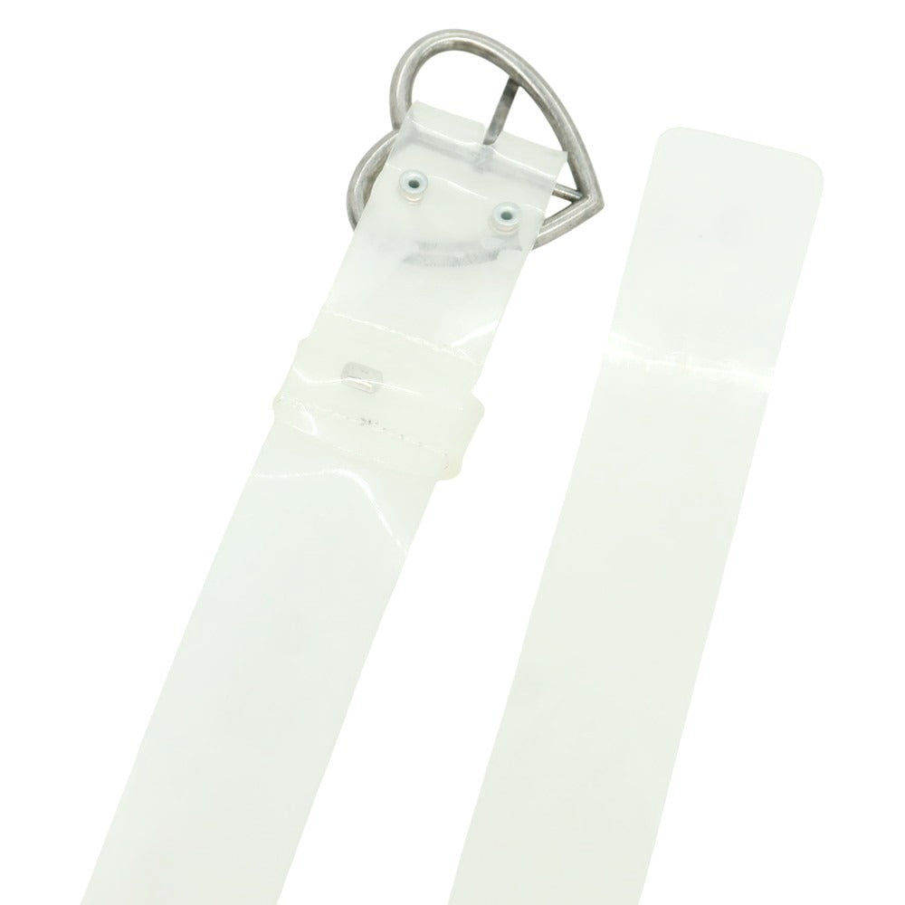 [Used] MARTIN ROSE Heart Buckle Belt Clear White [O/S] [Condition Rank C] [Men&