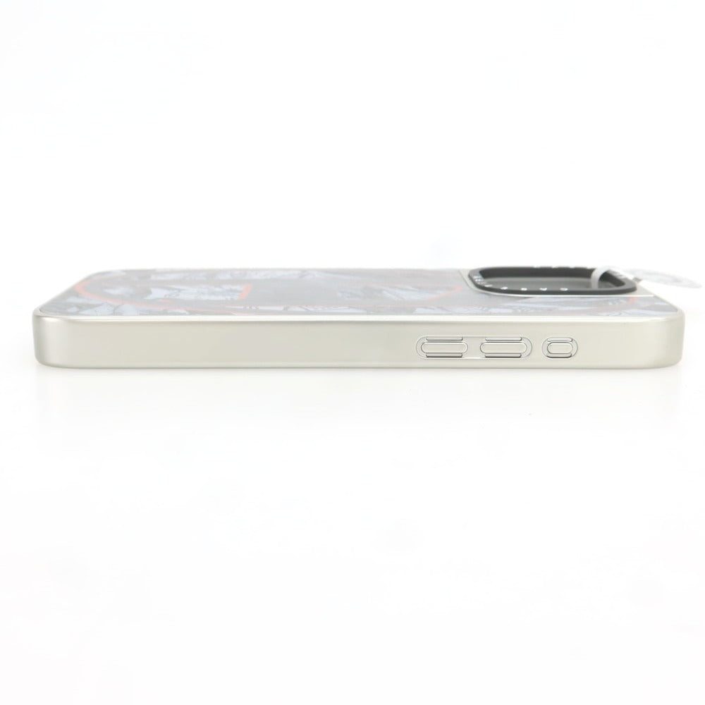 【中古】ディーゼル DIESEL iPhone15 Pro MAX用 スマホケース シルバーグレー【 状態ランクA 】【 ユニセックス 】