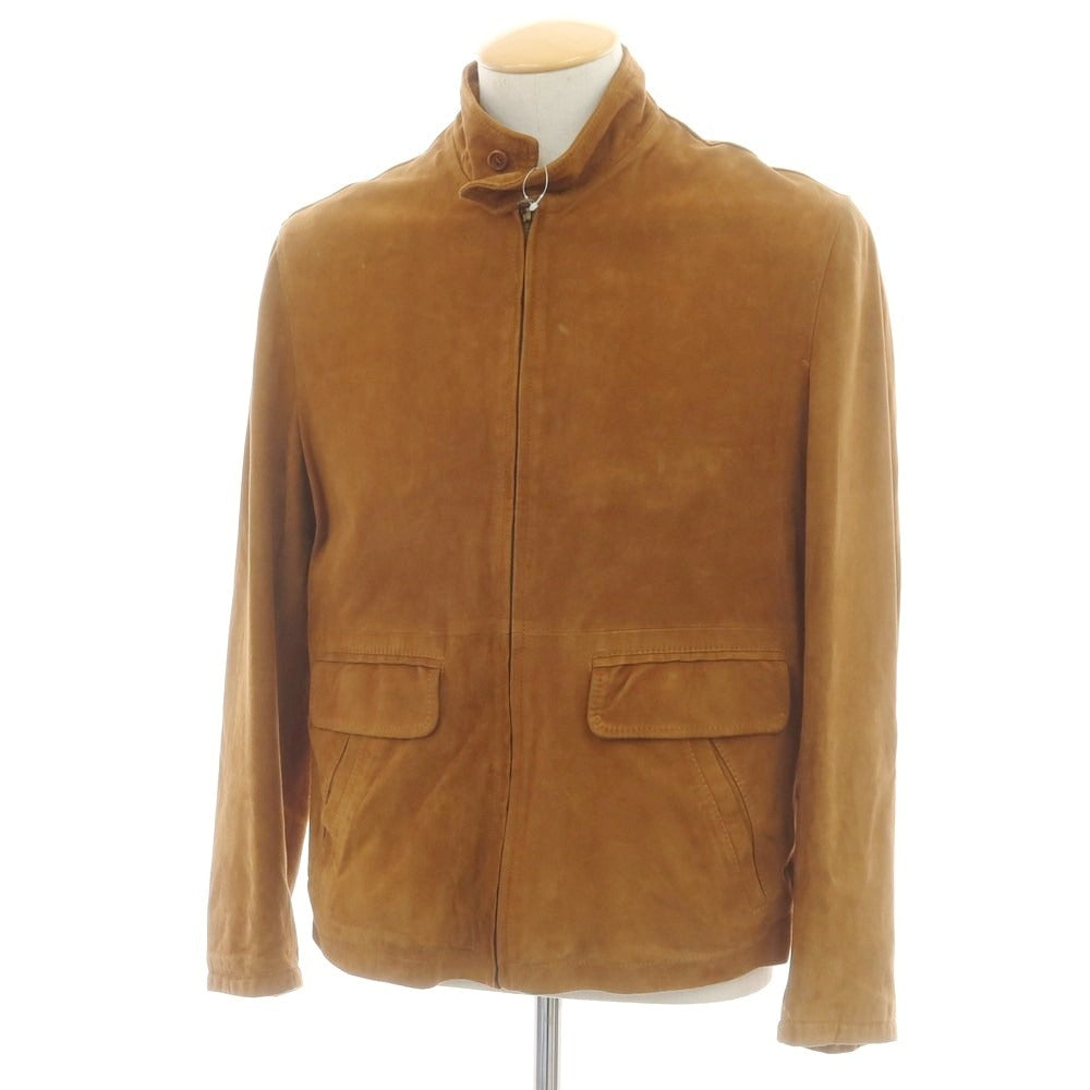 【中古】アカミネ Y.Akamine スエード レザーブルゾン ブラウン【 44 】【 状態ランクC 】【 メンズ 】
