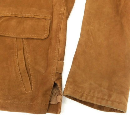 【中古】アカミネ Y.Akamine スエード レザーブルゾン ブラウン【 44 】【 状態ランクC 】【 メンズ 】