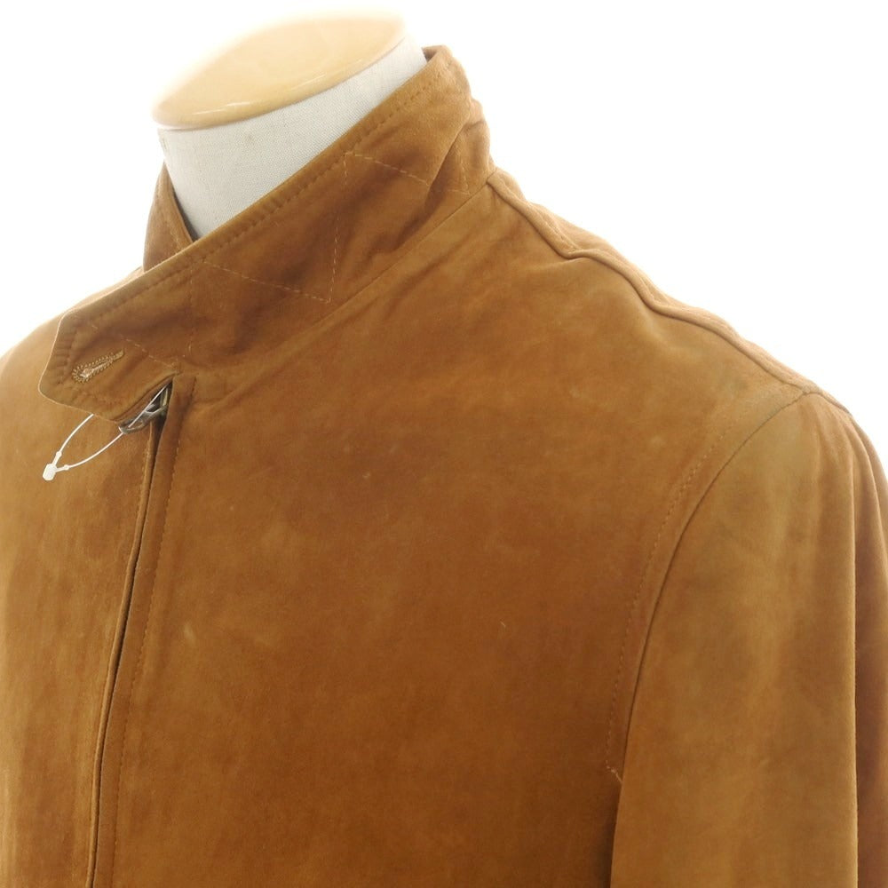 【中古】アカミネ Y.Akamine スエード レザーブルゾン ブラウン【 44 】【 状態ランクC 】【 メンズ 】