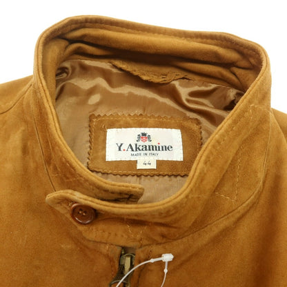 【中古】アカミネ Y.Akamine スエード レザーブルゾン ブラウン【 44 】【 状態ランクC 】【 メンズ 】