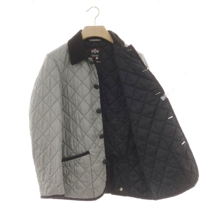 【中古】ヴァン VAN ポリエステル キルティングブルゾン グレー【 M 】【 状態ランクB 】【 メンズ 】
