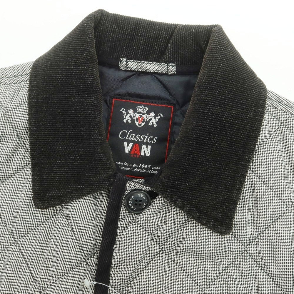 【中古】ヴァン VAN ポリエステル キルティングブルゾン グレー【 M 】【 状態ランクB 】【 メンズ 】