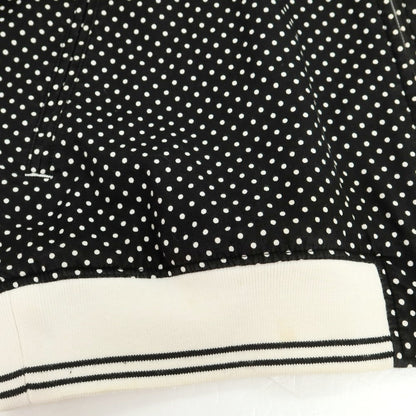 【中古】フレッドペリー FRED PERRY コットン ドット スタンドカラー ダブルジップ ブルゾン ブラックxホワイト【 M 】【 状態ランクC 】【 メンズ 】