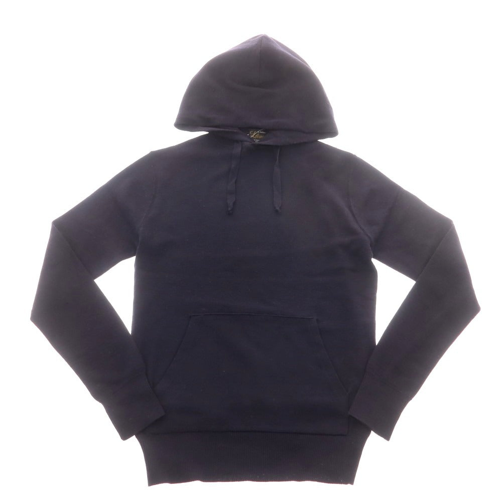 【中古】ルトロワ Letroyes ハイゲージ ウール ニット プルオーバー パーカー ダークネイビー【 M 】【 状態ランクB 】【 メンズ 】