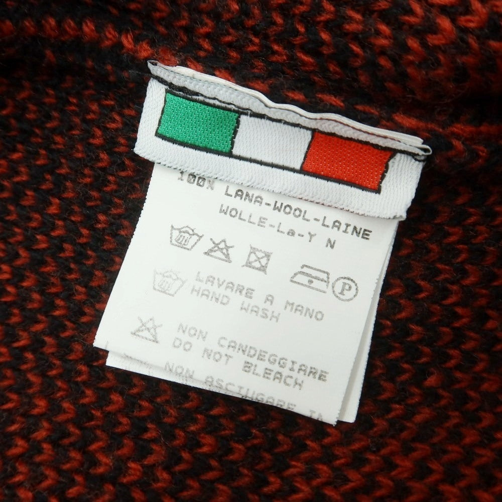 【中古】バフィー BAFY ウール ブロックチェック ダブルジップ カーディガン レッド系xブラック【サイズ44】【 状態ランクB 】【 メンズ 】[DPD]