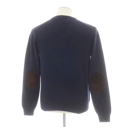 【中古】ハケットロンドン HACKETT LONDON ウールシルクカシミヤ Vネック プルオーバーニット ネイビー【 S 】【 状態ランクB 】【 メンズ 】