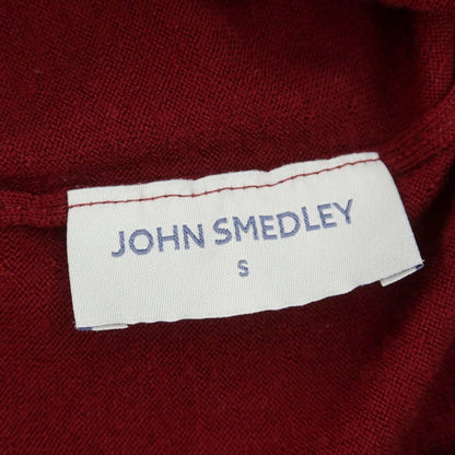 【中古】ジョンスメドレー JOHN SMEDLEY ハイゲージ ウール タートルネック プルオーバーニット バーガンディ【 S 】【 状態ランクA 】【 メンズ 】