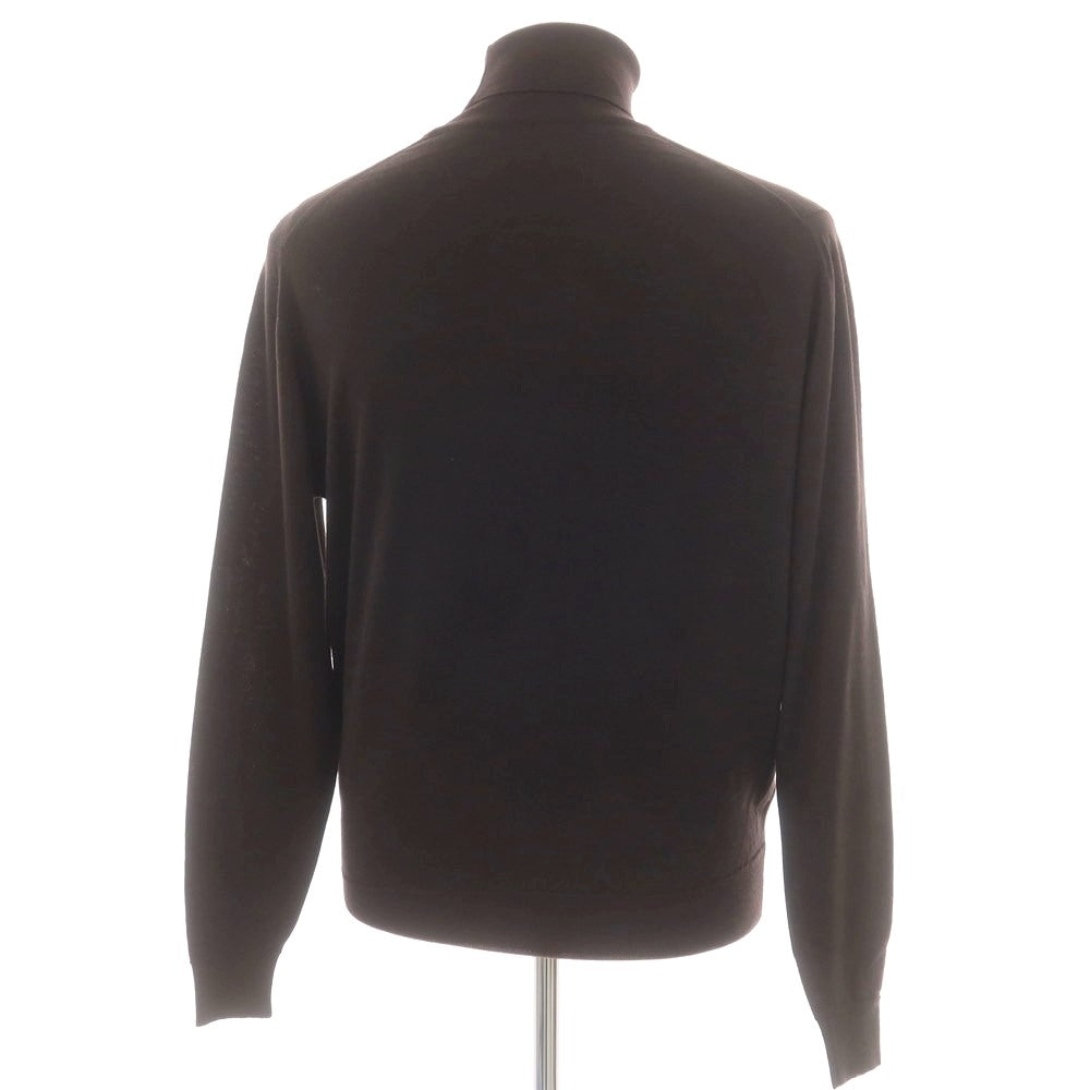 【中古】ジョンスメドレー JOHN SMEDLEY ハイゲージ ウール タートルネック プルオーバーニット ダークブラウン【 S 】【 状態ランクA 】【 メンズ 】