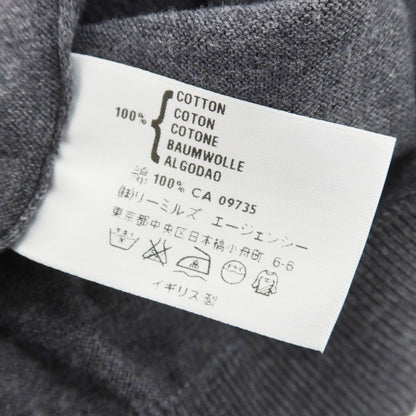 [Used] John Smedley JOHN SMEDLEY High gauge cotton short sleeve polo knit gray [S] [Condition rank A] [Men&