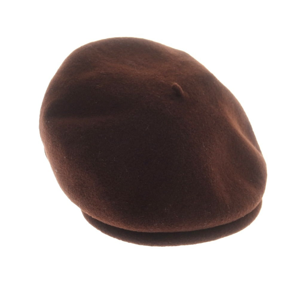 【中古】マニュファクチュールドゥベレー MANUFACTURE DE BERETS ウール ハンチングキャップ 帽子 ブラウン【 状態ランクA 】【 メンズ 】