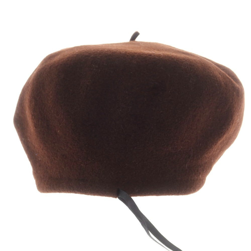【中古】マニュファクチュールドゥベレー MANUFACTURE DE BERETS ウール ハンチングキャップ 帽子 ブラウン【 状態ランクA 】【 メンズ 】