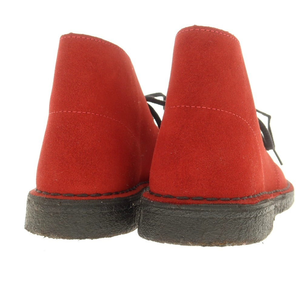[Used] Clarks Suede Desert Boots, Red [UK 6 1/2] [Condition Rank A] [Men&