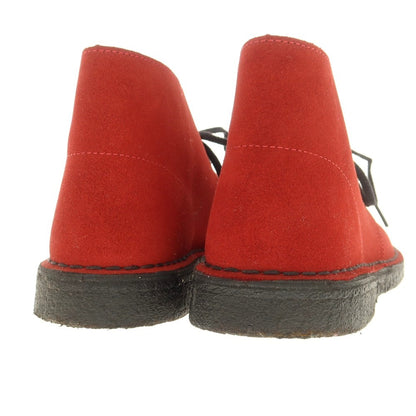 [Used] Clarks Suede Desert Boots, Red [UK 6 1/2] [Condition Rank A] [Men&