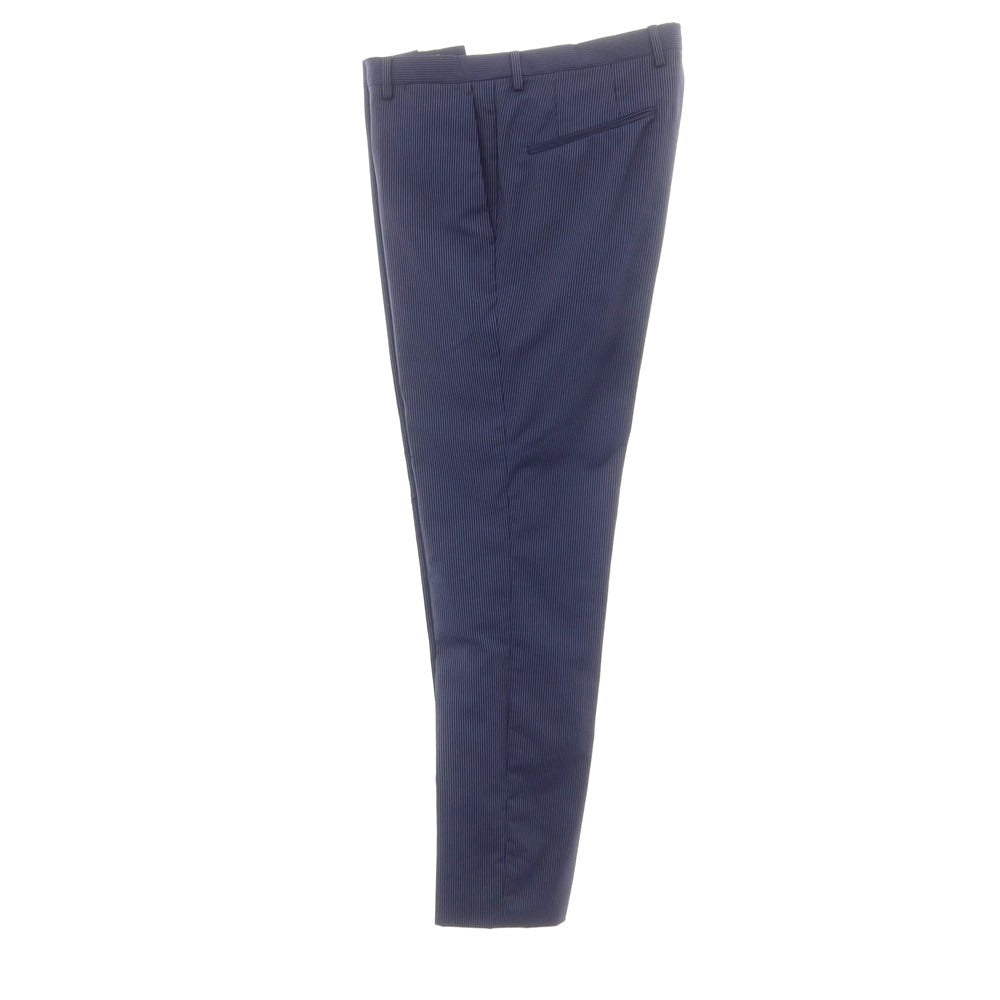 【中古】ジルサンダー JIL SANDER ウール ストライプ 2つボタンスーツ ネイビーxホワイト【サイズ48】【 状態ランクC 】【 メンズ 】[DPD]