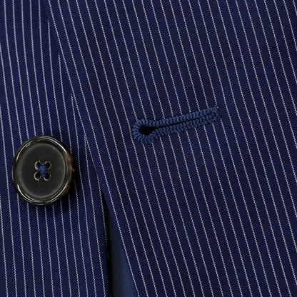 [Used] JIL SANDER Wool Striped 2-Button Suit Navy x White [48] [Condition Rank C] [Men&