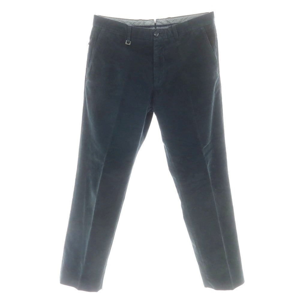 【中古】エルメネジルドゼニア Ermenegildo Zegna コットン系 細畝 コーデュロイパンツ ダークグリーン【 48 】【 状態ランクC 】【 メンズ 】