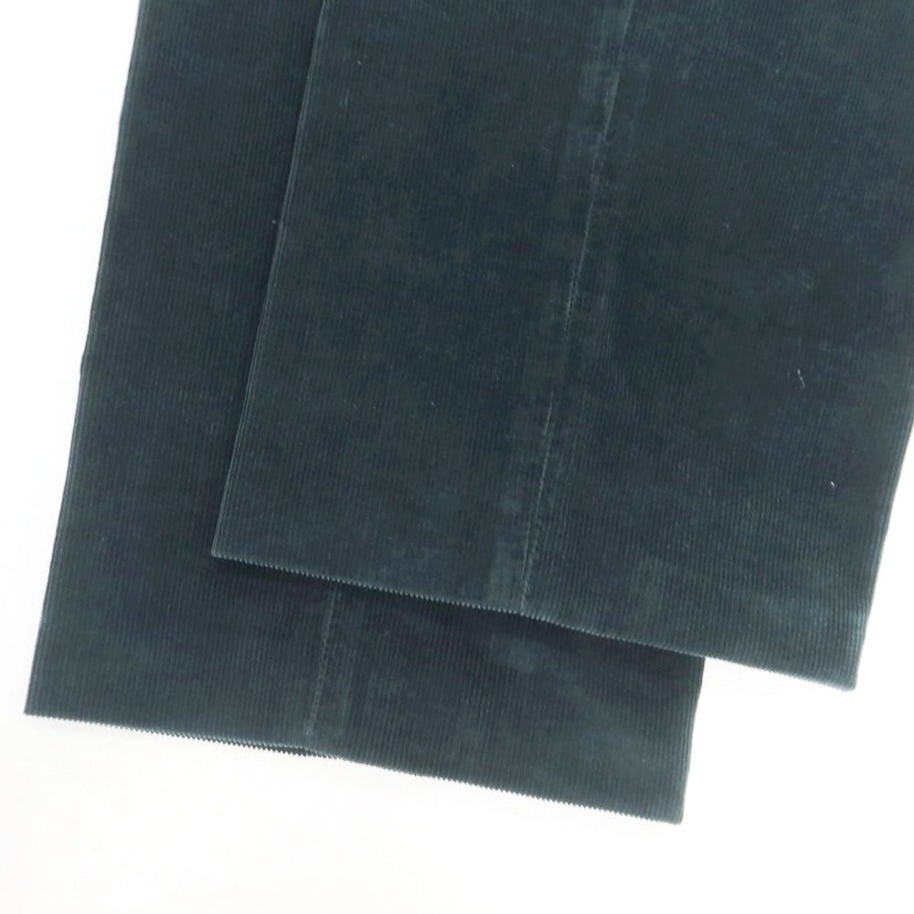 【中古】エルメネジルドゼニア Ermenegildo Zegna コットン系 細畝 コーデュロイパンツ ダークグリーン【 48 】【 状態ランクC 】【 メンズ 】