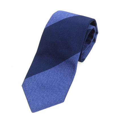 [Used] BEAMS F Silk Striped Necktie Navy x Blue [Condition Rank B] [Men&