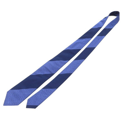 [Used] BEAMS F Silk Striped Necktie Navy x Blue [Condition Rank B] [Men&
