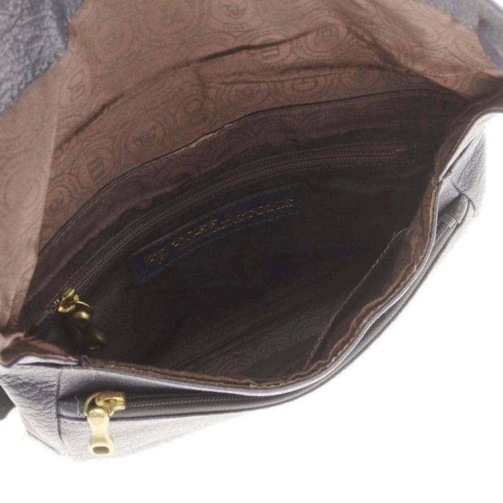 【中古】トフアンドロードストーン TOFF&amp;LOADSTONE レザー ボディバッグ グレイッシュネイビー【 状態ランクB 】【 メンズ 】