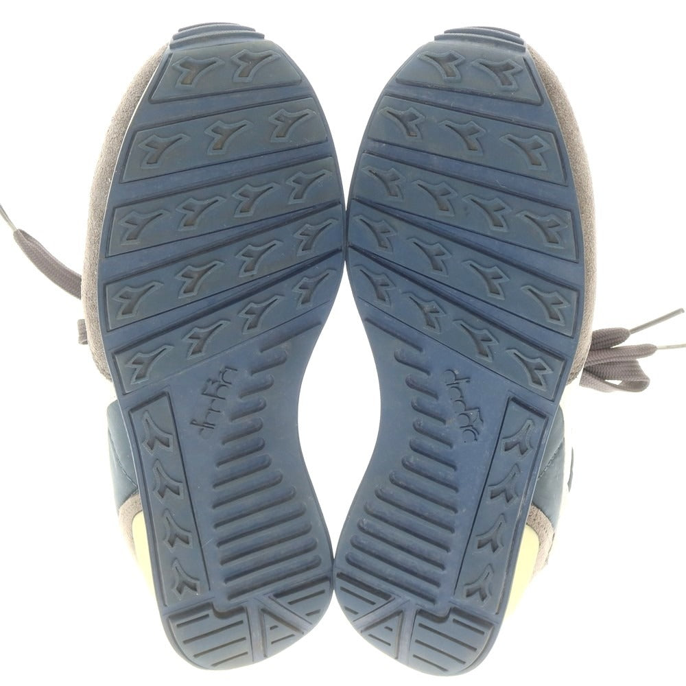 【中古】ディアドラ Diadora CAMARO スニーカー グレーxネイビー【 25cm 】【 状態ランクB 】【 メンズ 】