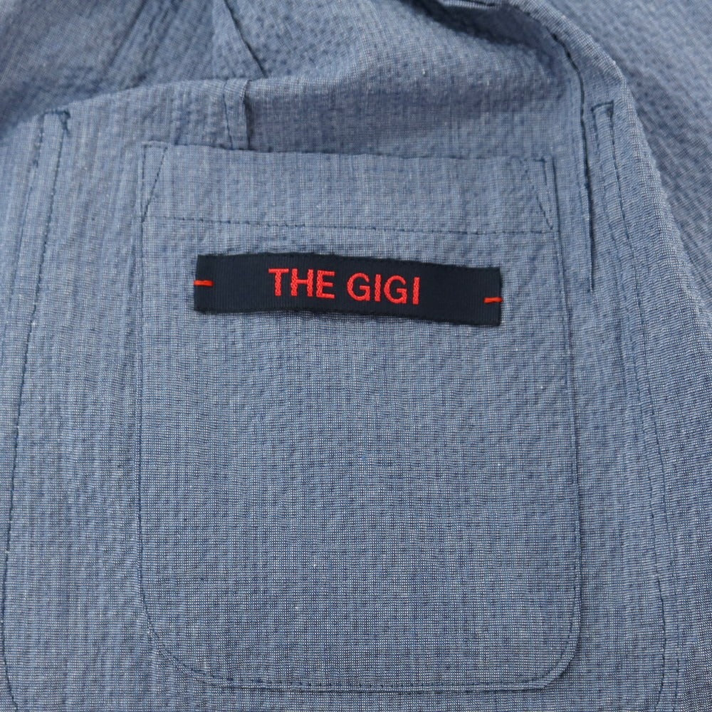[Used] THE GIGI ZIGGY Seersucker Cotton Double Breasted Suit Set Blue [50] [Condition Rank C] [Men&