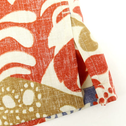 [Used] Reyn Spooner Cotton Polyester Floral Print Pullover Short Sleeve Shirt Beige x Red [S] [Condition Rank A] [Men&