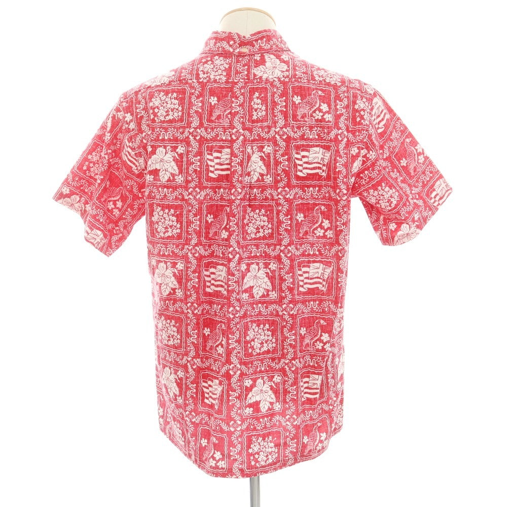 [Used] Reyn Spooner Cotton Polyester Floral Print Pullover Short Sleeve Shirt Red x White [S] [Condition Rank A] [Men&