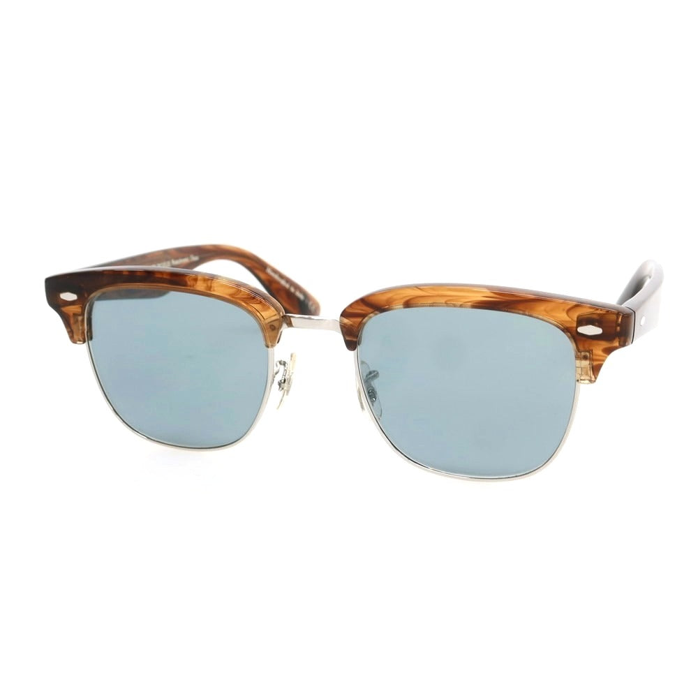 【中古】ブルネロクチネリ Brunello Cucinelli ×OLIVER PEOPLES サーモント サングラス ブラウンxシルバー【 48□20 145 】【 状態ランクA 】【 メンズ 】