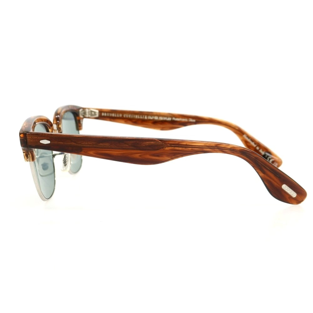 【中古】ブルネロクチネリ Brunello Cucinelli ×OLIVER PEOPLES サーモント サングラス ブラウンxシルバー【 48□20 145 】【 状態ランクA 】【 メンズ 】