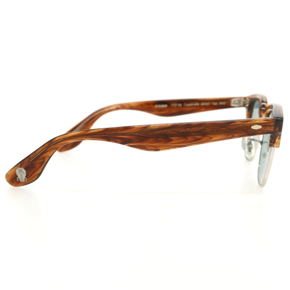 【中古】ブルネロクチネリ Brunello Cucinelli ×OLIVER PEOPLES サーモント サングラス ブラウンxシルバー【 48□20 145 】【 状態ランクA 】【 メンズ 】