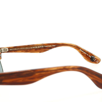 【中古】ブルネロクチネリ Brunello Cucinelli ×OLIVER PEOPLES サーモント サングラス ブラウンxシルバー【 48□20 145 】【 状態ランクA 】【 メンズ 】