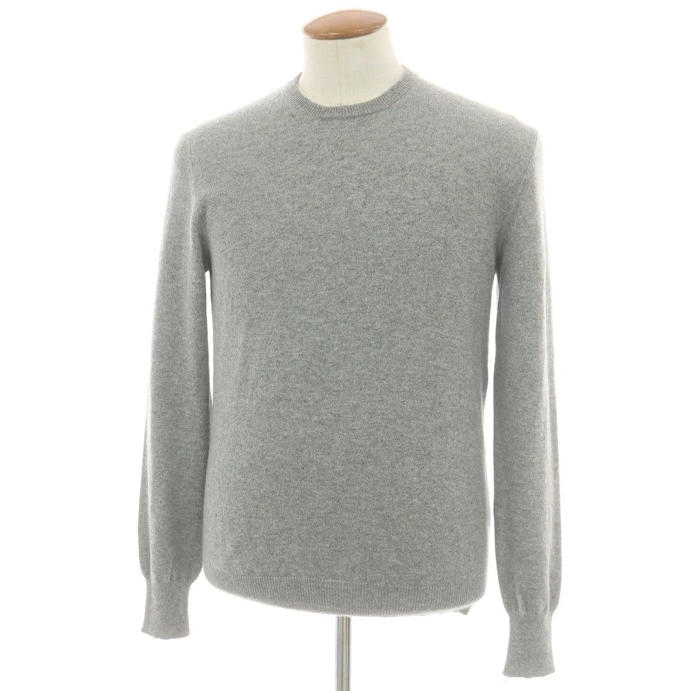 【中古】バフィー BAFY カシミヤ クルーネック プルオーバーニット グレー【 50 】【 状態ランクB 】【 メンズ 】