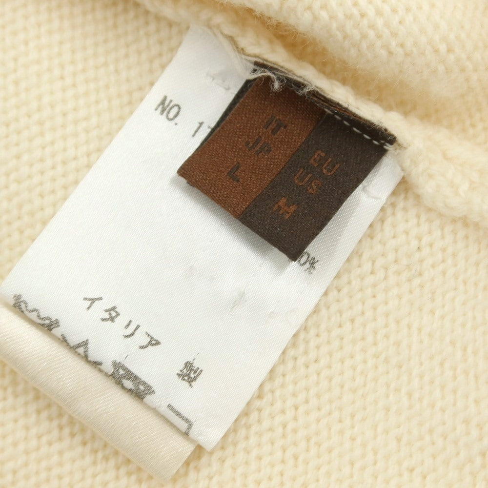 【中古】アルテア Altea ミドルゲージ ウール クルーネック プルオーバーニット アイボリー【サイズL】【 状態ランクB 】【 メンズ 】[DPD]
