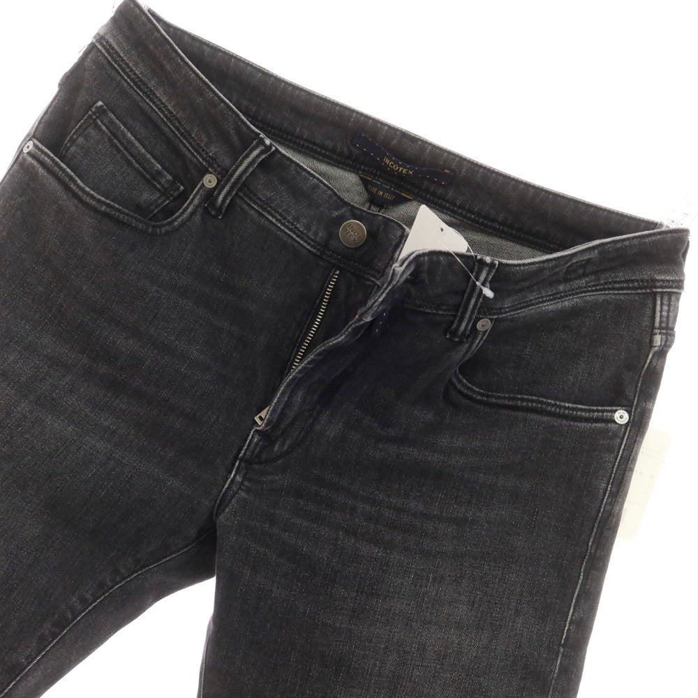 [New] INCOTEX BLUE DIVISION Slim Stretch Denim Jeans Black (Gray) [32] [Condition Rank N] [Men&