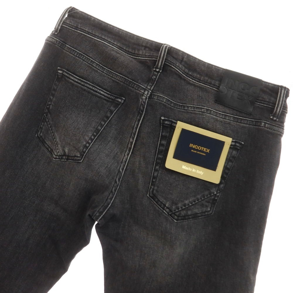 [New] INCOTEX BLUE DIVISION Slim Stretch Denim Jeans Black (Gray) [32] [Condition Rank N] [Men&