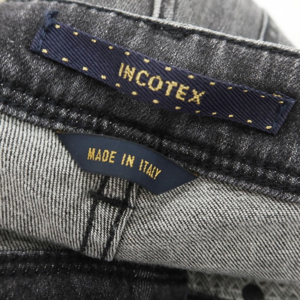 [New] INCOTEX BLUE DIVISION Slim Stretch Denim Jeans Black (Gray) [32] [Condition Rank N] [Men&
