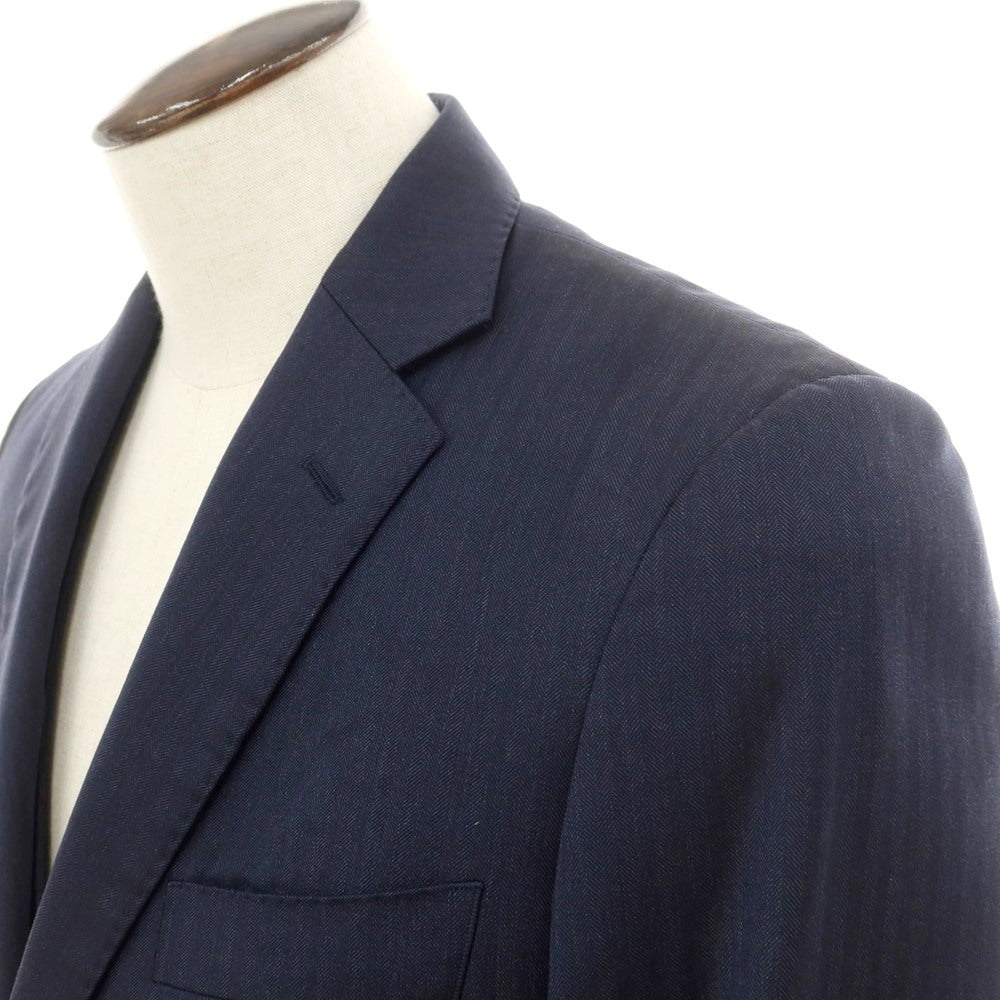 [Used] ONLY Herringbone Wool 2-Button Suit Navy [180AB] [Condition Rank D] [Men&