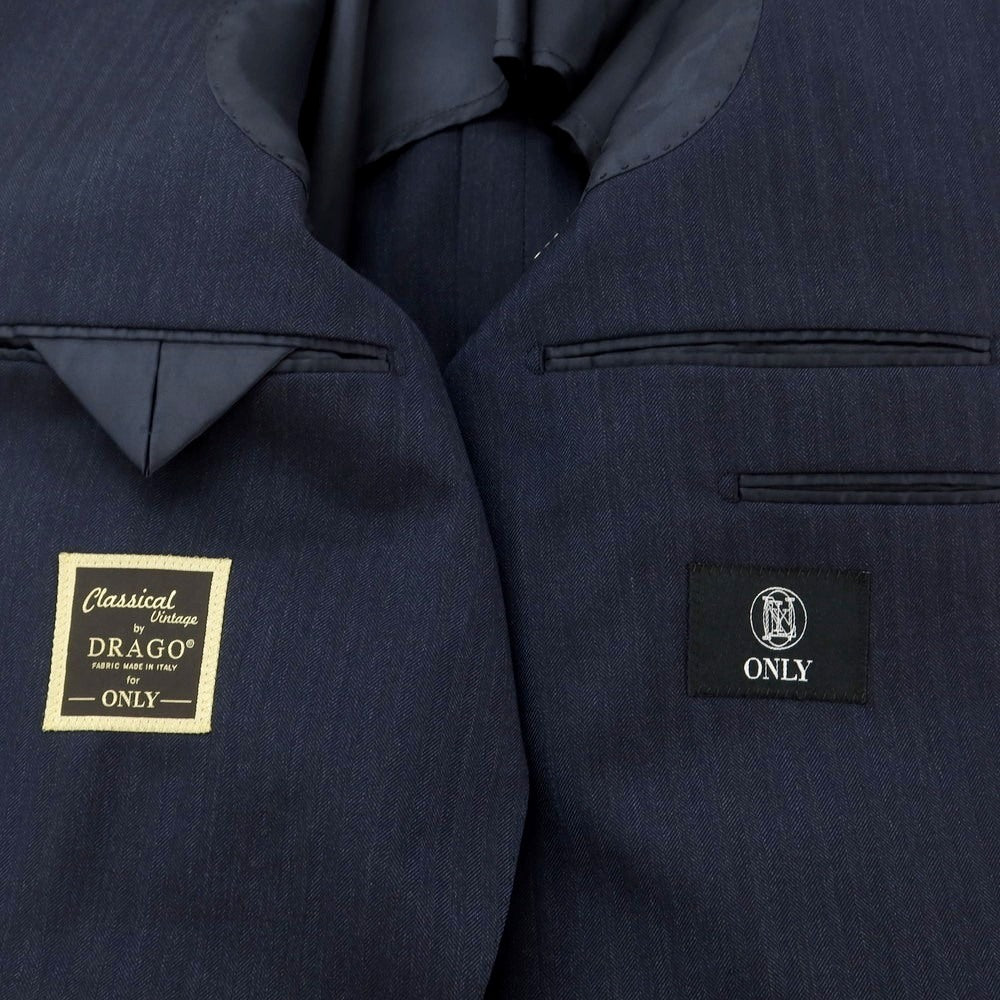 [Used] ONLY Herringbone Wool 2-Button Suit Navy [180AB] [Condition Rank D] [Men&