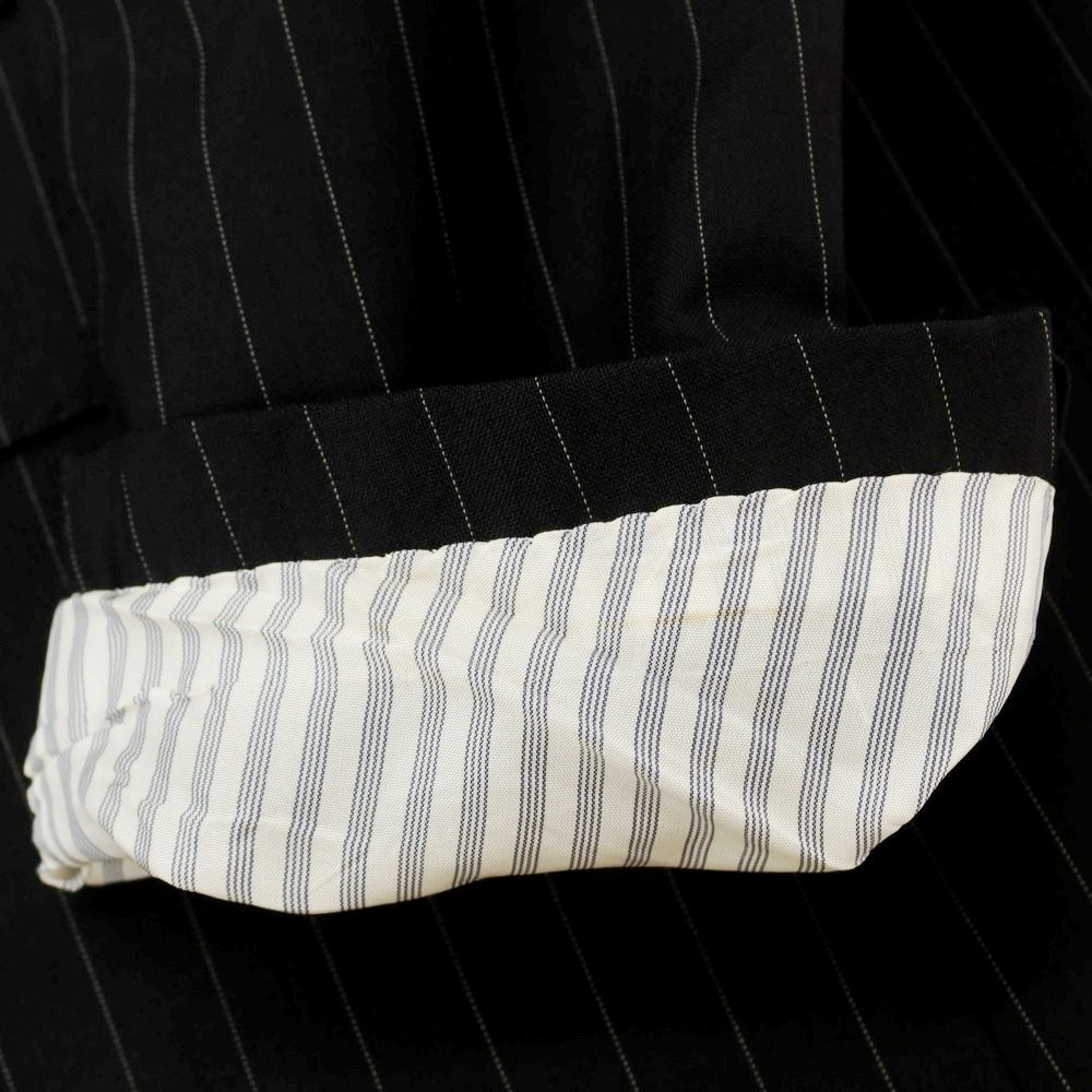 [Used] TROJAN Wool Striped 2-Button Suit, Black [AB6] [Condition Rank B] [Men&
