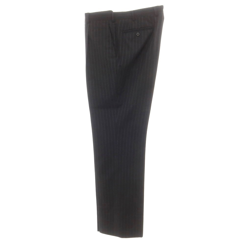[Used] TROJAN Wool Striped 2-Button Suit, Black [AB6] [Condition Rank B] [Men&