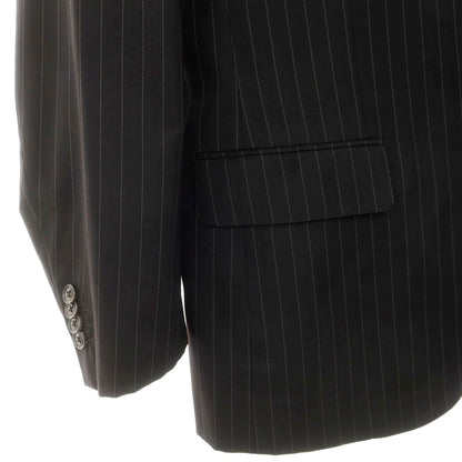 [Used] TROJAN Wool Striped 2-Button Suit, Black [AB6] [Condition Rank B] [Men&