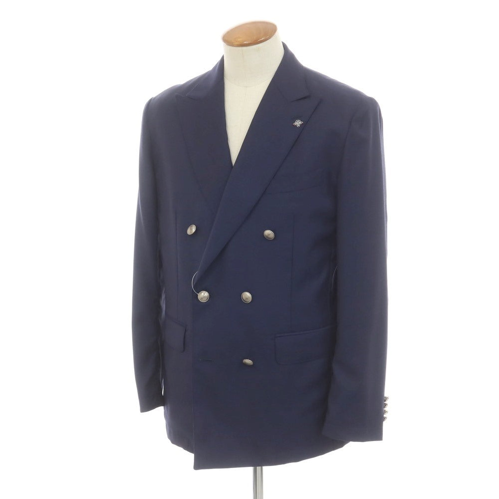 [Used] G-Stage Summer Wool Double Breasted Tailored Jacket Navy [48] [Condition Rank B] [Men&