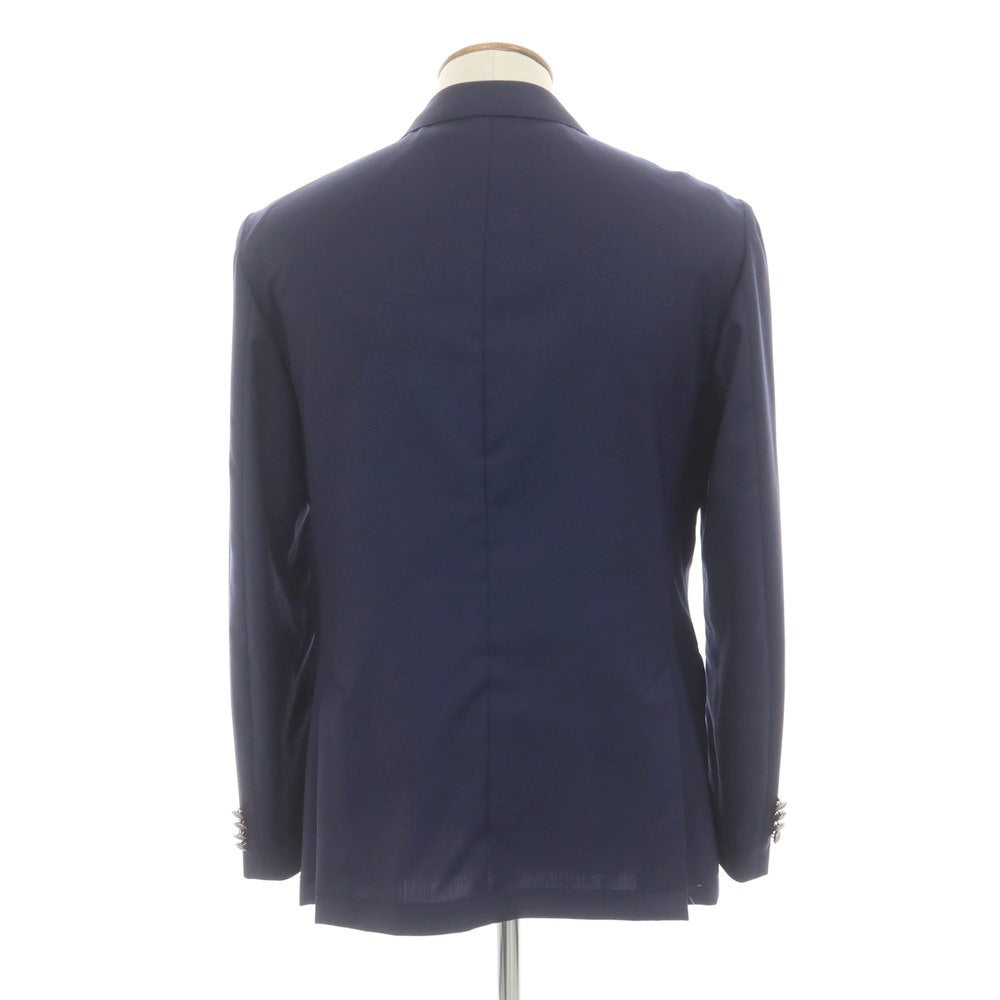 [Used] G-Stage Summer Wool Double Breasted Tailored Jacket Navy [48] [Condition Rank B] [Men&