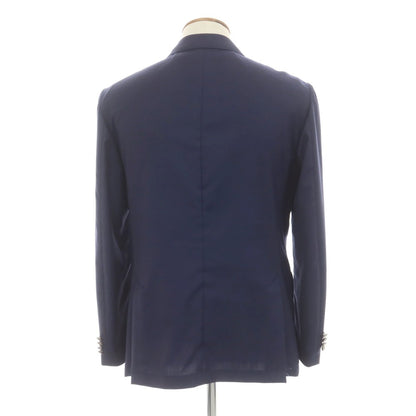 [Used] G-Stage Summer Wool Double Breasted Tailored Jacket Navy [48] [Condition Rank B] [Men&