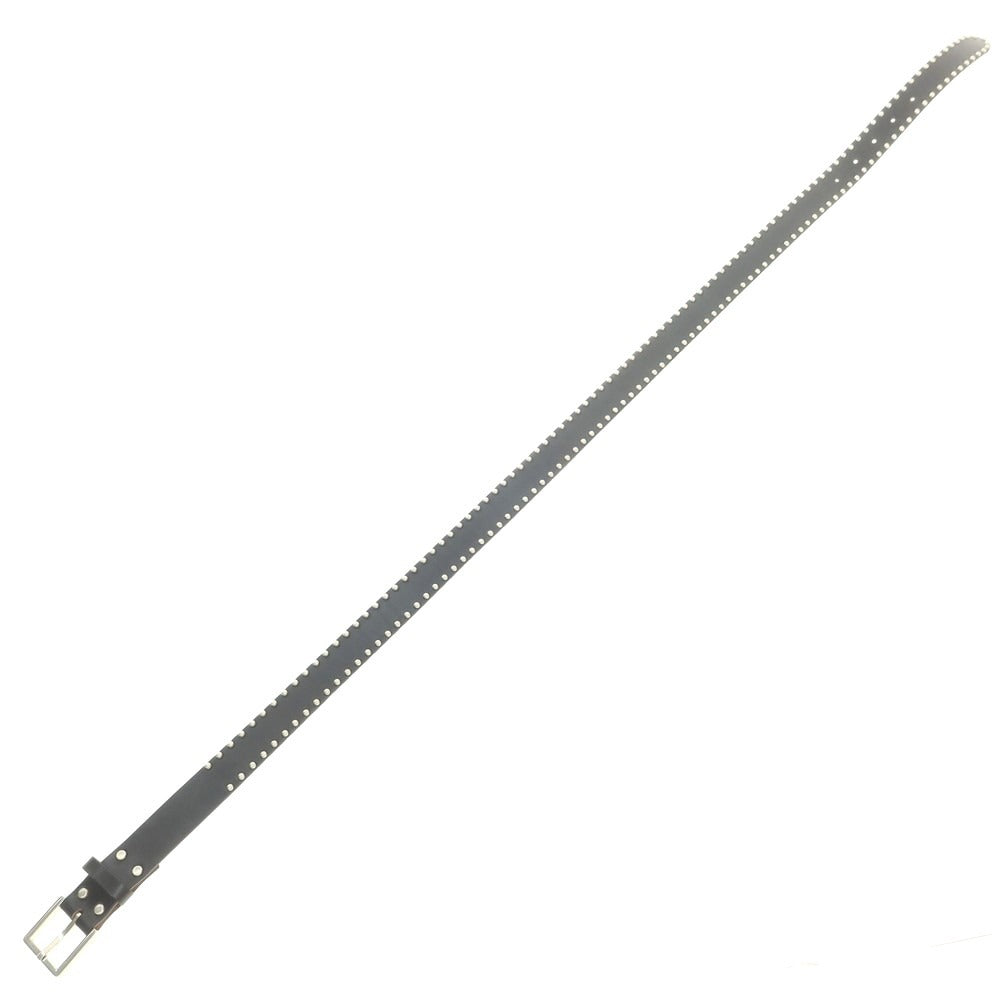 【中古】ザサード The THIRD スタッズ レザー ベルト ブラック【 L 】【 状態ランクB 】【 メンズ 】