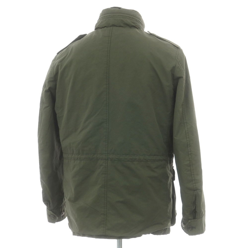 【中古】エディフィス EDIFICE ポリエステルナイロン M-65 中綿入り ミリタリージャケット オリーブグリーン【 48 】【 状態ランクC 】【 メンズ 】